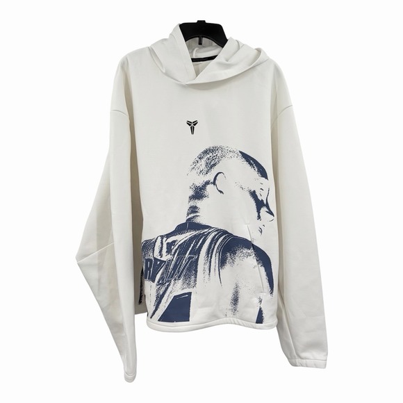 Nike Other - Nike Kobe Bryant Dri-Fit Fleece Pullover Hoodie White IQ0949-100 Men's Size XL
